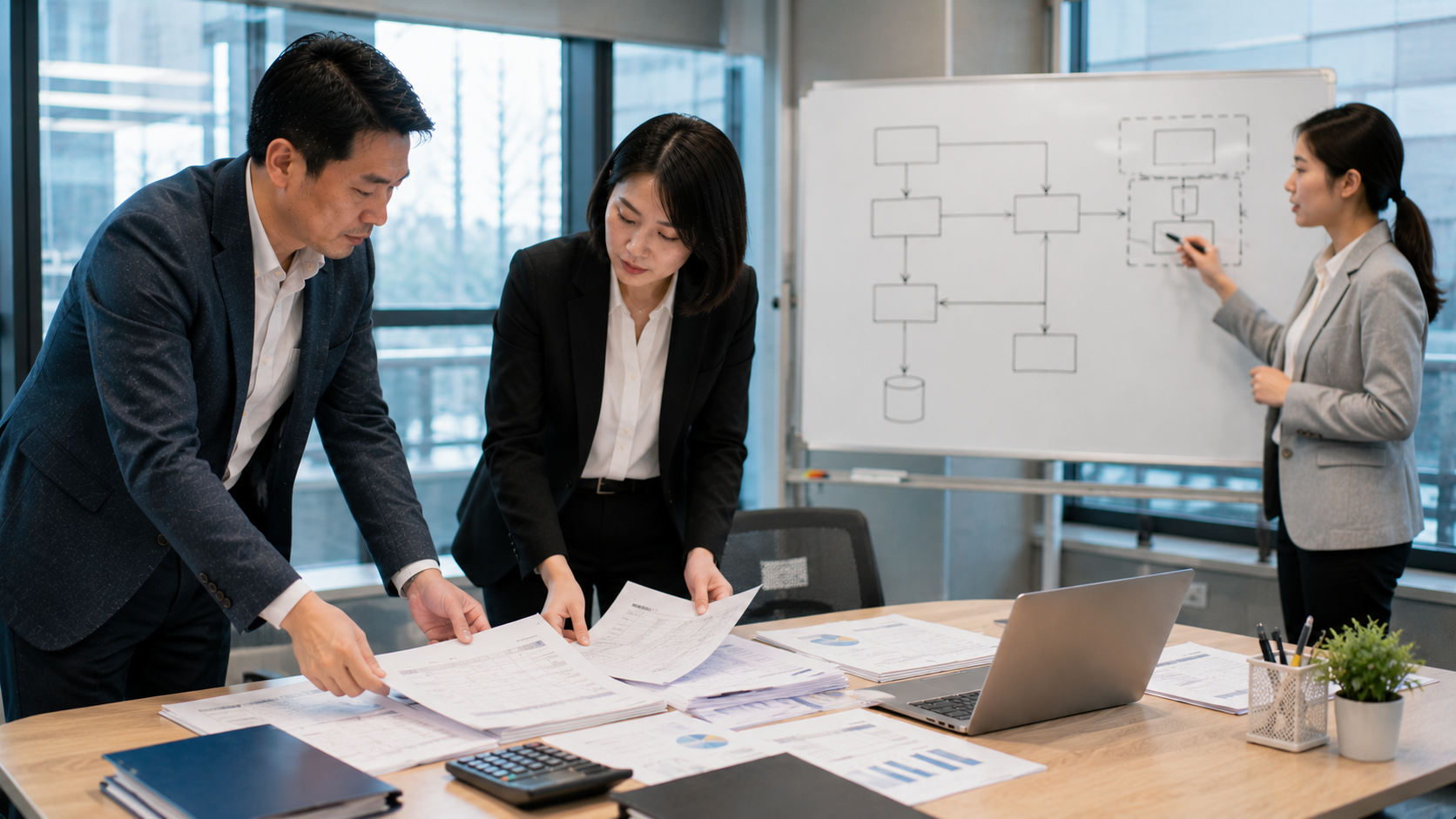 企業財務人員說明應收帳款管理流程與收款作業情境