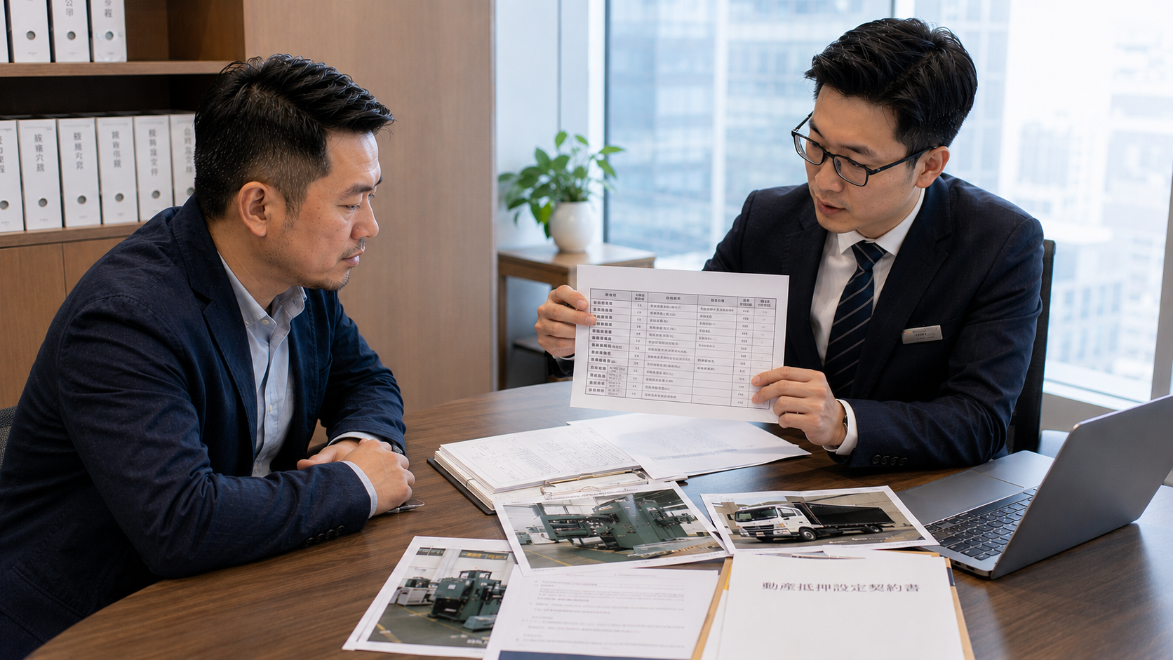 企業辦理動產抵押設定與動產抵押登記前確認文件流程