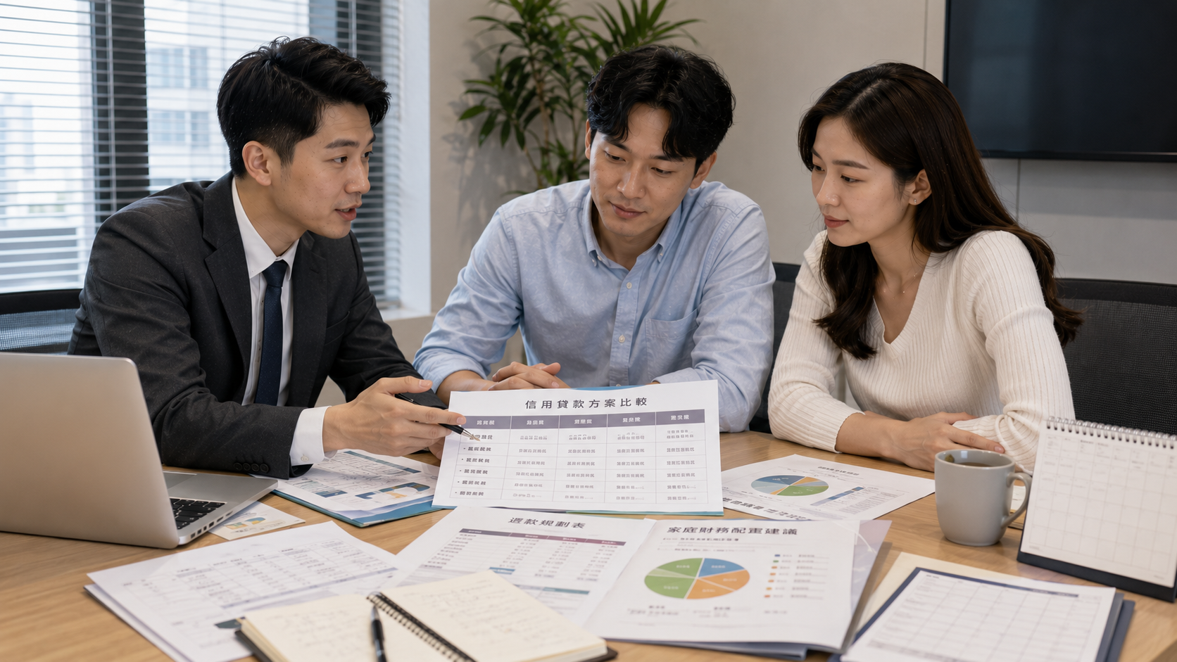 理財顧問協助家庭比較信用貸款方案與還款規劃