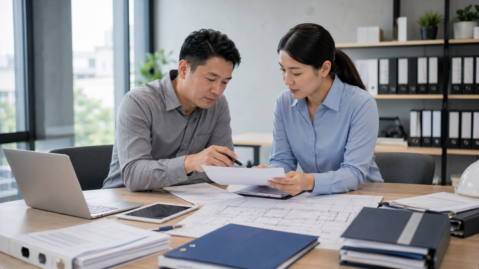 工程企業整理合約、請款與帳務文件，建立完整交易管理流程。