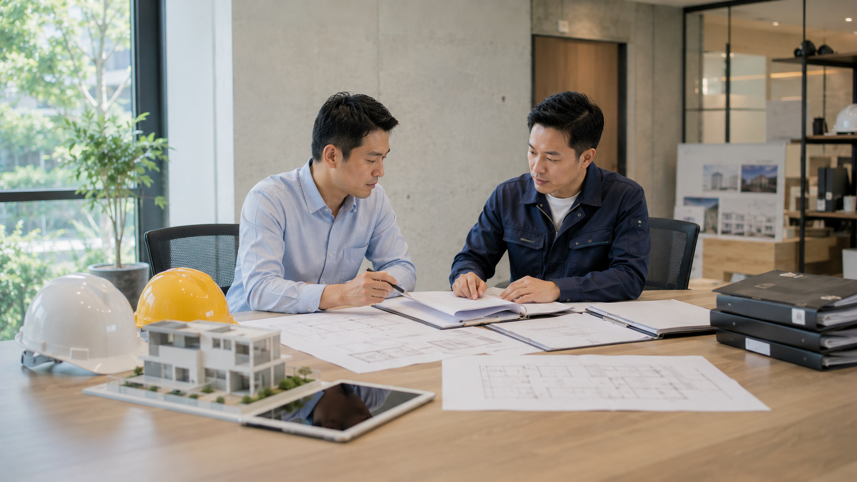 工程承包商與專案團隊討論履約保證金及工程保固保證金流程示意