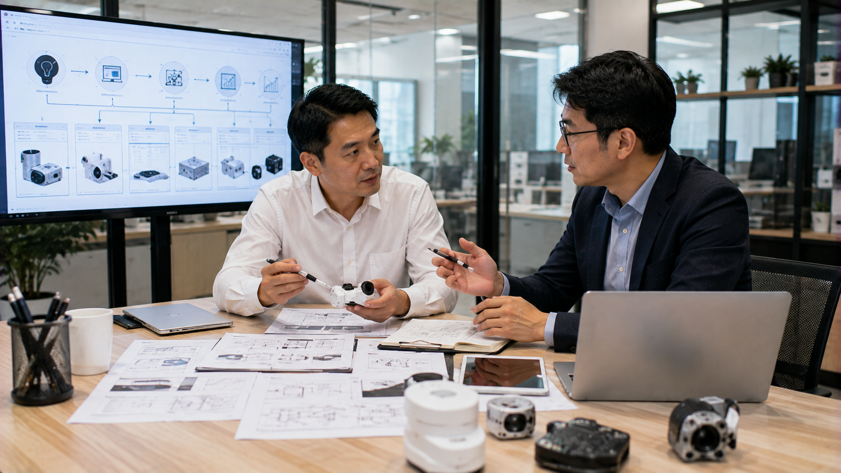 企業導入PLM系統進行產品資料管理與流程優化的工作情境
