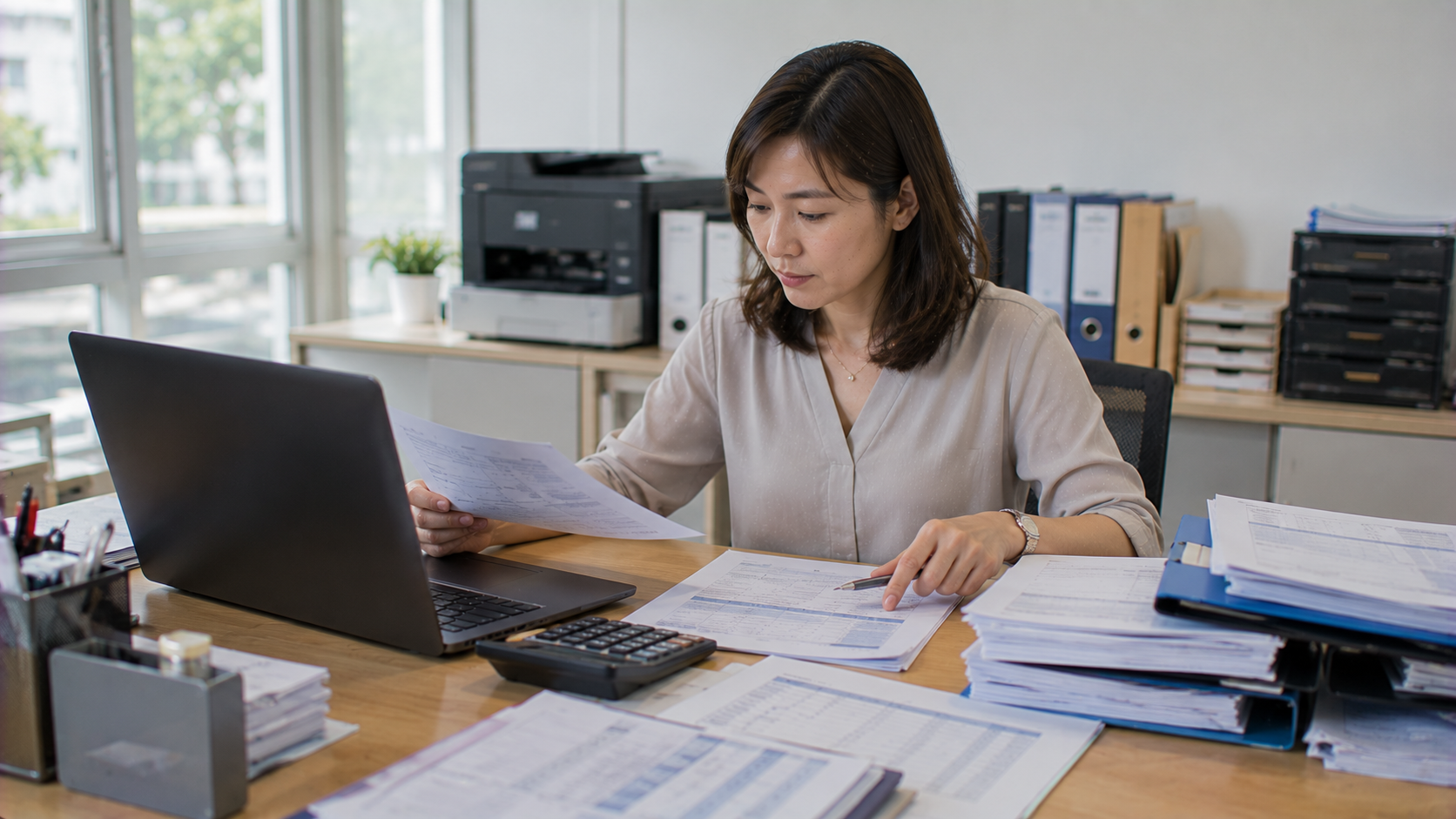 台灣中小企業財務人員核對銀行調節表、銀行對帳資料與在途存款明細