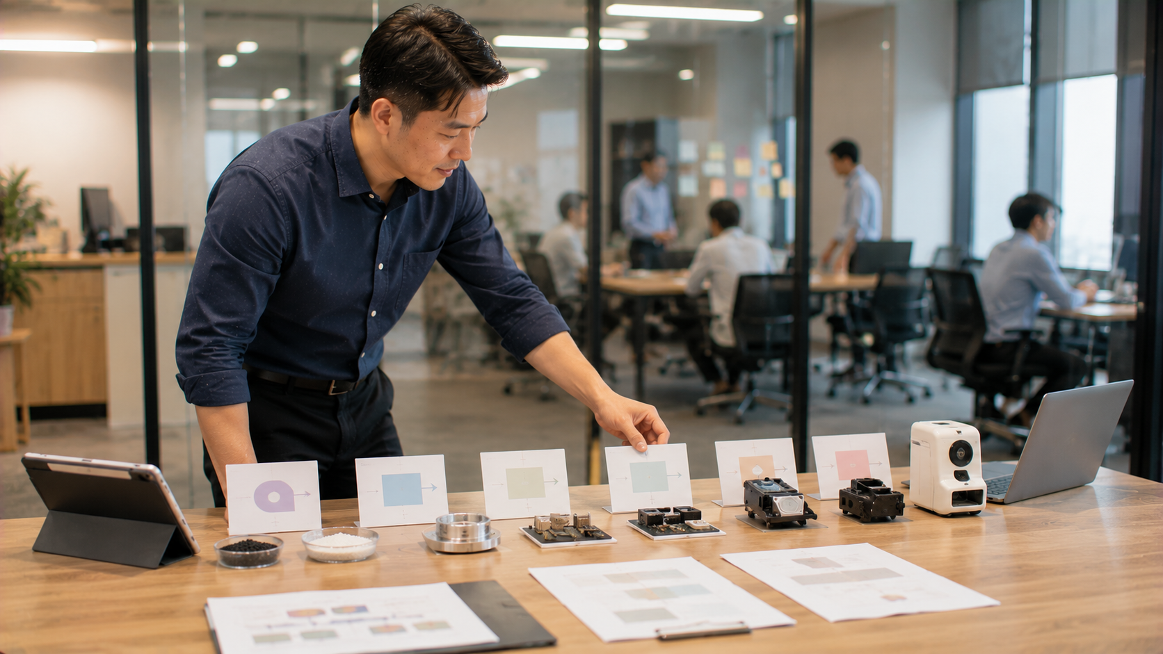 企業研究人員透過產業價值鏈資訊平台分析產業供應鏈與上下游產業鏈關係