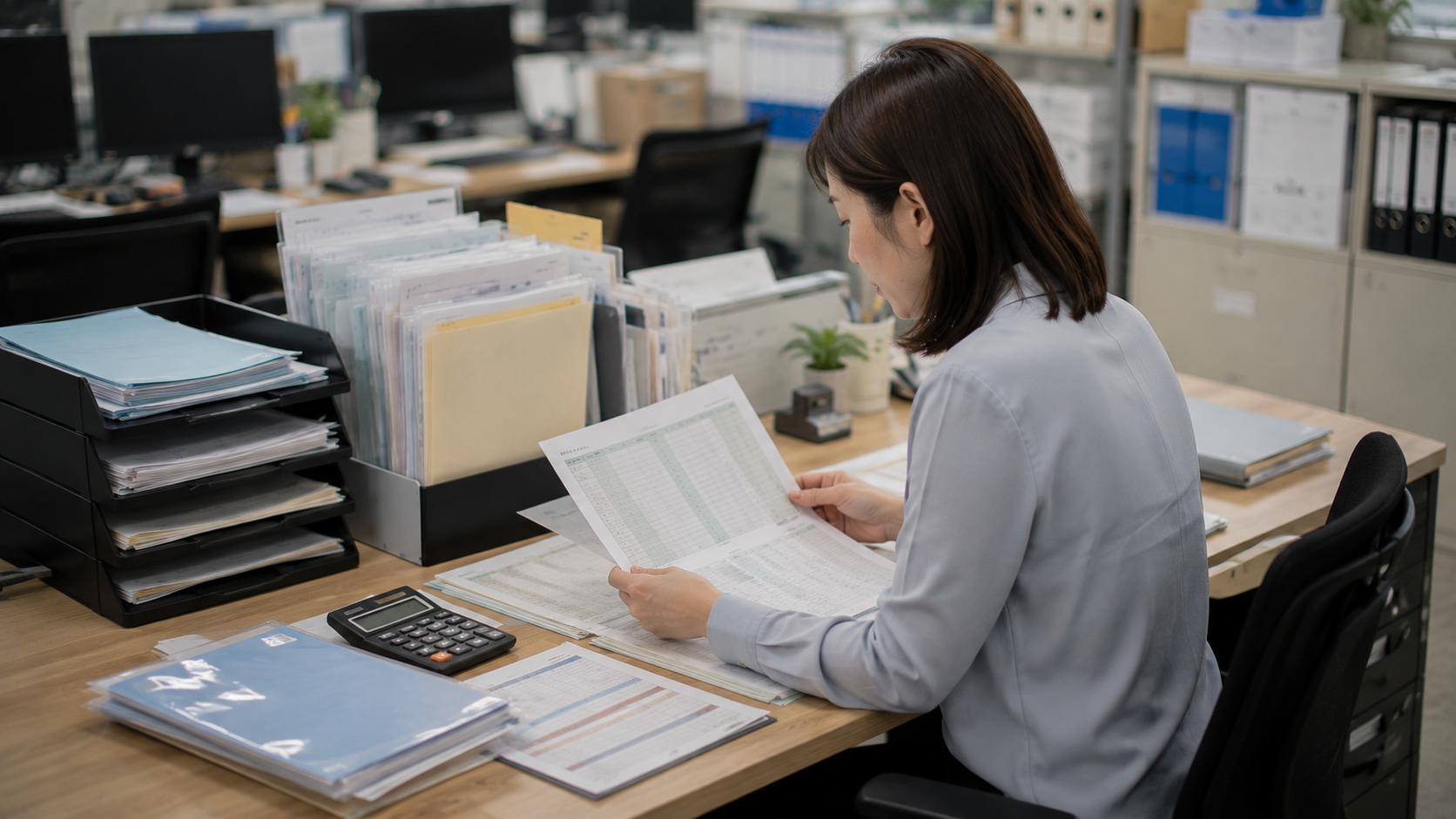 企業財務人員核對應收帳款帳齡、交易文件與呆帳損失認列條件