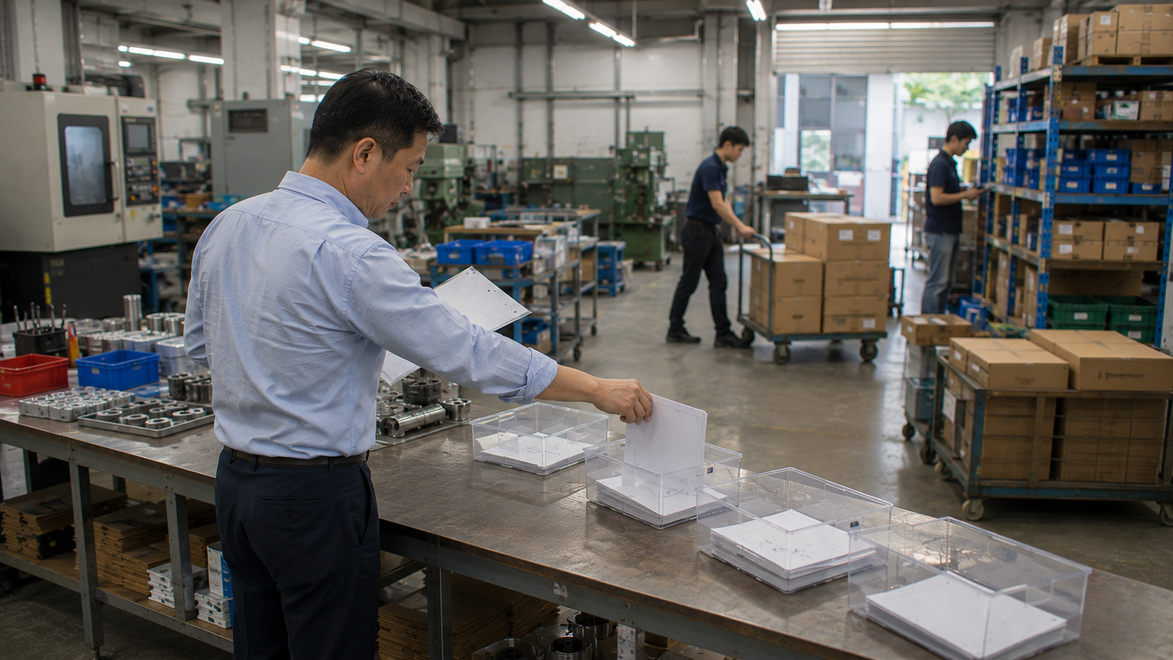 台灣企業出貨準備區負責人依收款與付款時點安排訂單及營運資源以管理短期現金流缺口