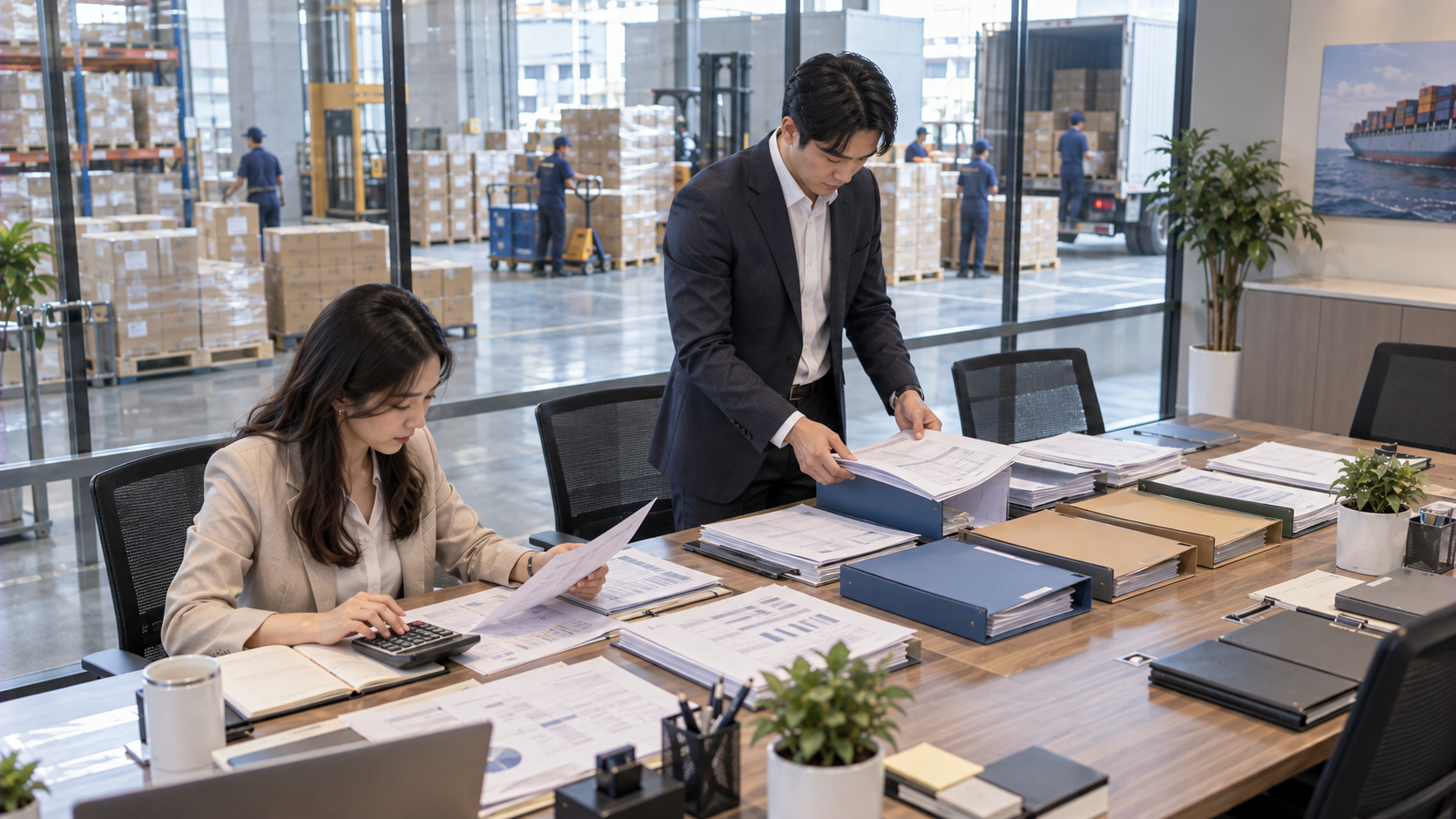 出口企業整理訂單出貨文件與應收帳款資料評估出口押匯及營運資金融資方案